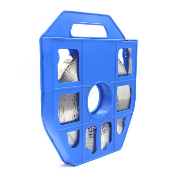 Buy 201/304/316 Adjustable Length Fixing Pipes Strapping Stainless Steel Banding Strap in Blue at wholesale prices