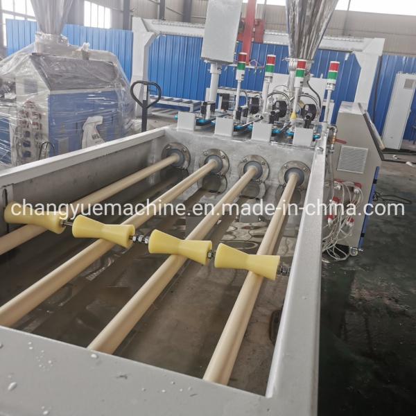 Plastic Pipe Extruder Machine / Twin Conical Screw Extruder / Initial Payment /