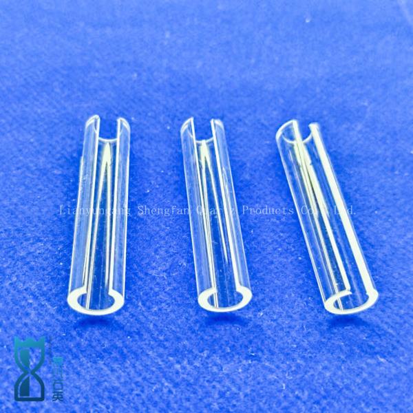 Buy High Transparencye Fused Silica Custom Semicircular Quartz Tubes Glass Pipe at wholesale prices