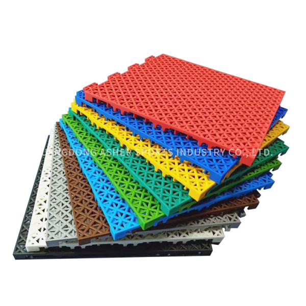 Buy Anti Fatigue Interlocking Basketball Flooring Customized PP Interlocking Tiles at wholesale prices