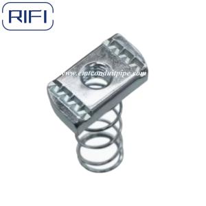 Quality Channel Support System Spring Nuts Unistrut Zinc Plated for sale