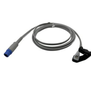 Animal/Adult Ear Clip 7 pin Oxygen Sensor Cable for Drager Siemens SpO2 Sensor