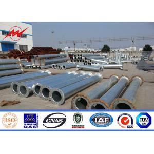 9m 11m Steel Poles Galvanized Steel Pole with bitumen