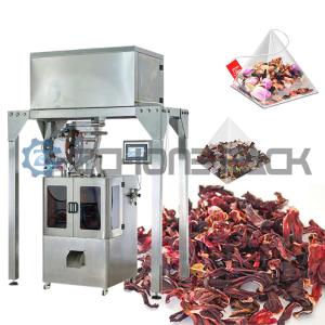 Accurate Customized Triangle Tea Bag Packing Machine Ultrasonic Sealing