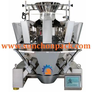 Multihead Weigher Automatic Ice Cube Packing Machine Simultaneous Control