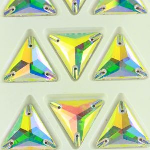 Best Quality Triangle Shape Sew On Stone Crystal Flat Back