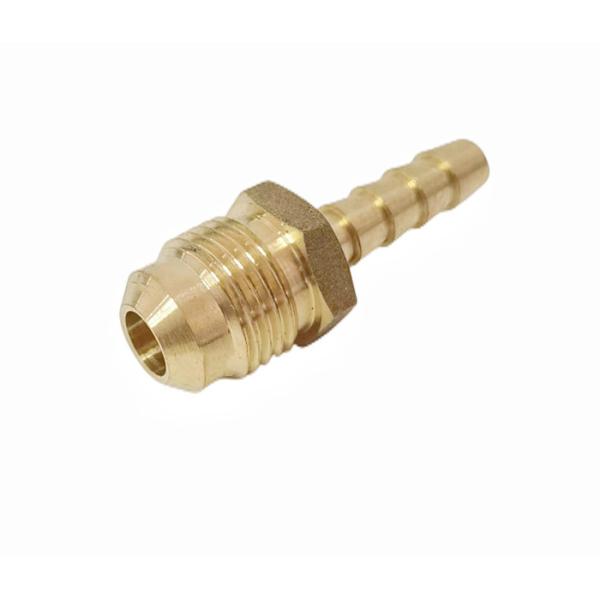 1/4 X 3/8 Hose Barb To Male Flare Adapter Brass Fitting