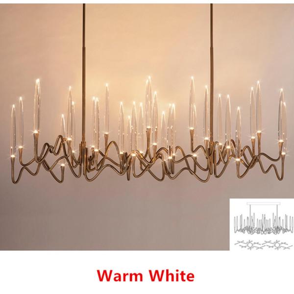 Luxury Crystal Chandelier Living Room Dining Bedroom Gold Silver Chandelier (WH-MI-414)