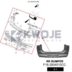 Rear Bumper Assembly for Jetour F16-2804510CC-X-1