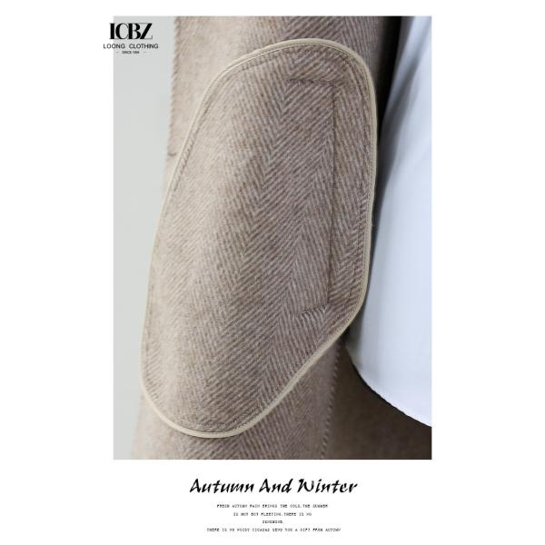 Jackets Custom Luxury Trench Coats Worsted Wool Overcoat Men Warm Winter Long Men Cashmere Coat