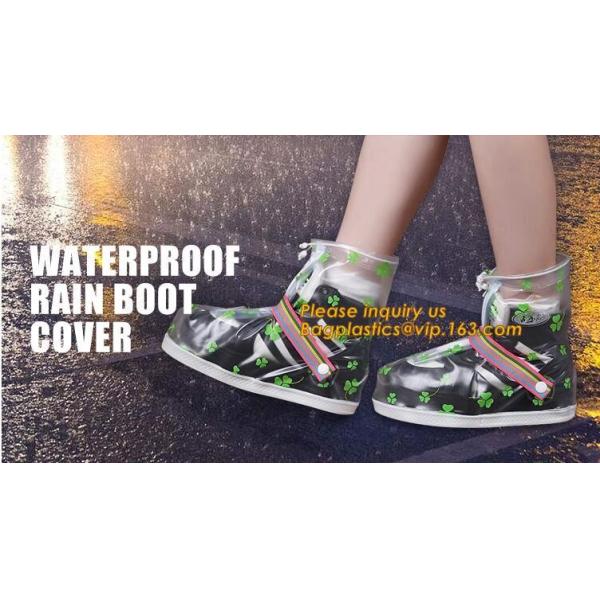 PVC VAMP, PVC SOLE, PVC SHOES, PVC BOOTS,WATERPROOF RAIN BOOT COVER,reusable