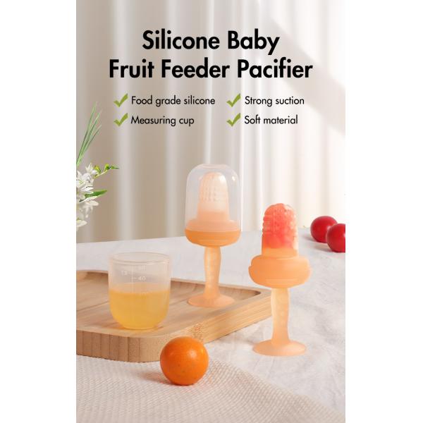 Soft And Durable Food Grade Silicone Baby Food Pouch Retail Box Teething Relief Toy Relieve Pain