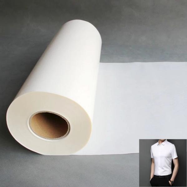Roll Width 48CM Hot Melt Adhesive Film For Business Shirts
