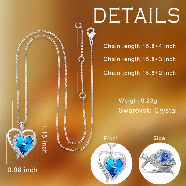 Silver Pendant Jewelry Heart Pendant with Crystals from Austrian crystal YS004BBP