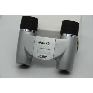 Portable 6X18 Roof Prism Binoculars DCF Prime Lens KW1 8° Angular Field Of View