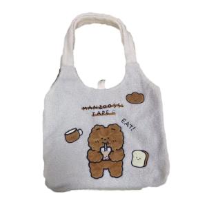 OEM Soft Plush Bear Tote Bag 66x43cm For Students