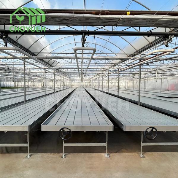 1.2mm Aluminum Greenhouse Benches Anodizing Load Capacity 100kg/M2