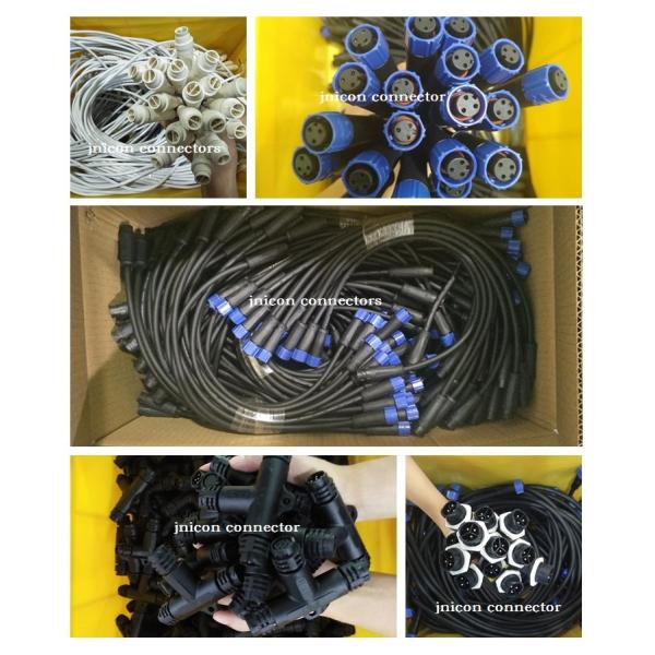 IP67 Waterproof Power Connector With Cable , 20A Electrical Power Cable Connectors