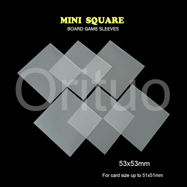 Buy Double Matte Clear Card Sleeves Gamegenic Mini Square 53x53mm at wholesale prices