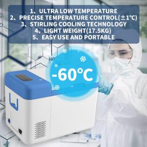 Biological Materials -60C Stirling Cooling Technology Ultra-low Temperature