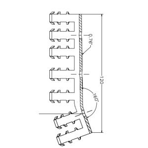 Femoral Component Conical 150 mmm with throcanteric head