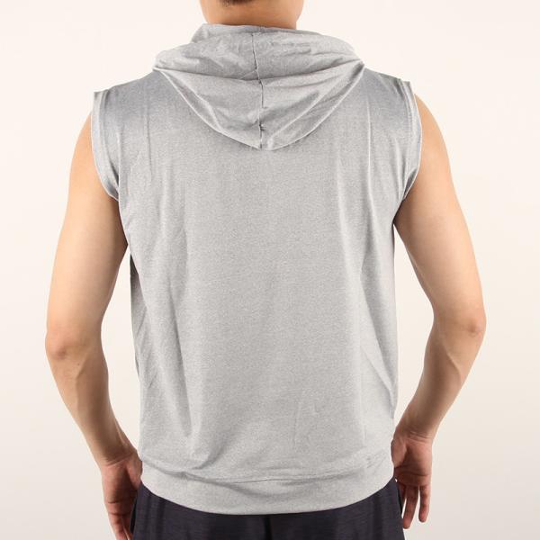 Men'S Casual Sleeveless 4 Way Spandex Hoody Vest