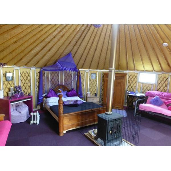 21 Square Meters Mongolian Homes Yurts Tent For Living Waterproof Sun Proof