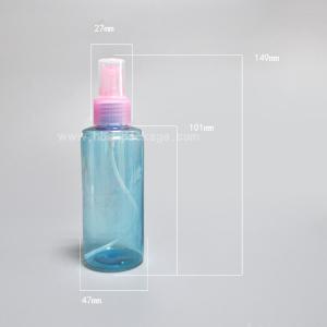 China Blue Red and amber recycled PET plastic bottles plastic spray bottle wholesale on sale