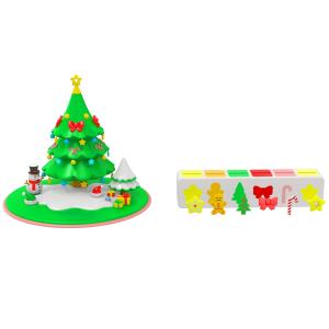 Children'S Puzzle Toys Are Non-Toxic And Odorless Baby DIY Tree Snowman Creative