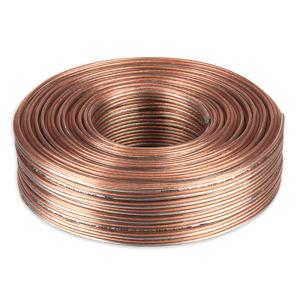 Transparent Jacket Shielded Speaker Cable Heavy Duty 350 Strands OFC Conductor