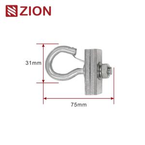 Quality ZCGSC-01 - Hoop Retractor/Pole Brackets for FTTH Drop Optical Cable - Galvanized Suspension Hook &amp; Q Span Clamp for sale