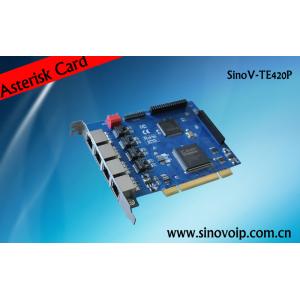 Popular 4 E1 pci asterisk card support 4u same as digium