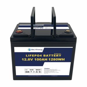 Bely Energy Rechargeable 12V 100AH LiFePo4 Battery For Communication Station RV
