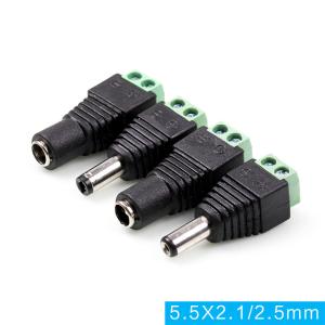 5.5mm x 2.1mm Female Jack DC Power Adapter for CCTV Camera LED Strip Lights