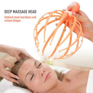 Relax Relief Head Scalp Massager Handheld Octopus Claw Scalp Massager Custom