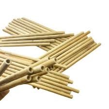 Drinking Reusable Bamboo Straws Biodegradable 150mm Length 7mm Diameter