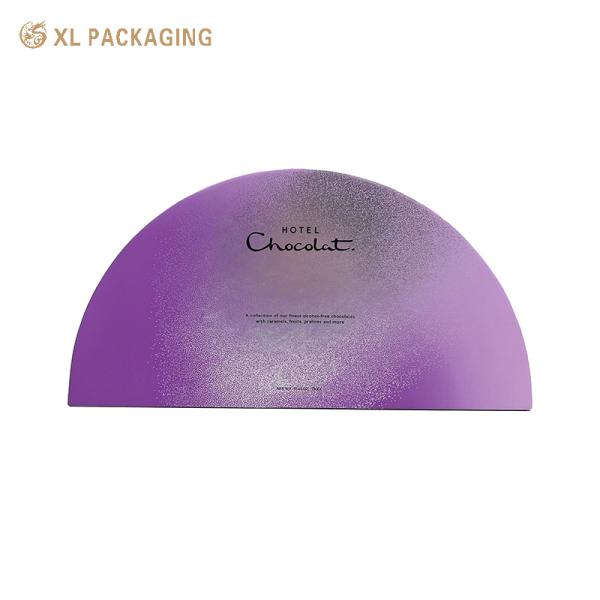 Buy XL Packaging Custom Luxury Boxes Customized Half Round Paper Gift Box With Insert Recyclable Rigid Boxes With Gold Foil Embossing Matt Lamination Glossy at wholesale prices