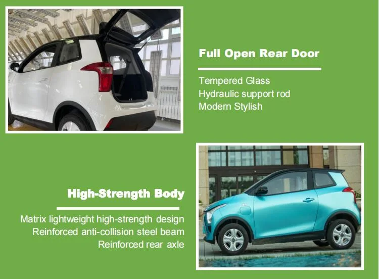 New Model 3 Door Electric Vehicle 4 Seats China Electric Cars with CE Certificate