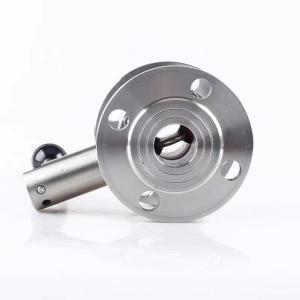 Sanitary Stainless Steel 304 316 Pull Rod Flange Butterfly Valve for Food