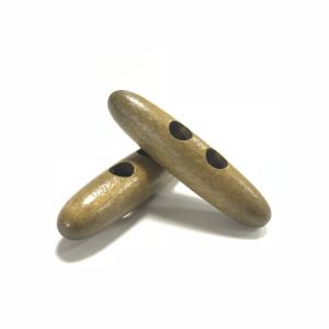 Fashion two holes high-grade natural environmental friendly wooden toggle button