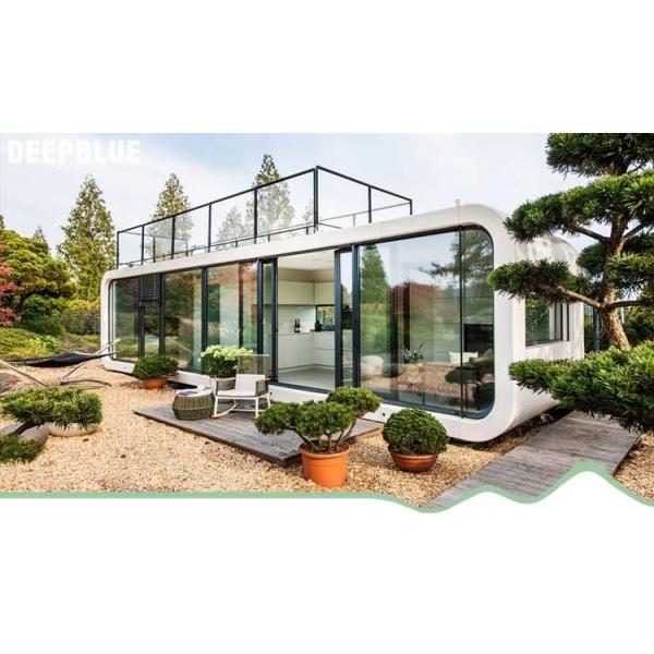 Aluminum Sliding Doors Prefab Cabin Prefabricated Bungalow Prefab Garden Studio Steel Frame Prefab Modular Homes