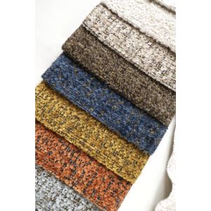 High Quality New Plain 100% Polyester Jacquard Double Blended Woven Chenille
