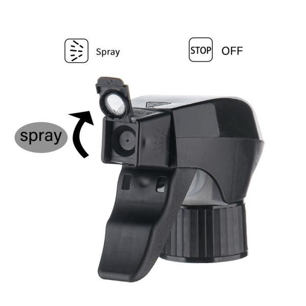 Black 28/410 Matte Finish All - Plastic Multi - Function Trigger Foam Sprayer,