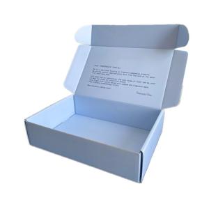 China Blue Corrugated Subscription Ecommerce Mailer Boxes Shipping Box Customized on sale