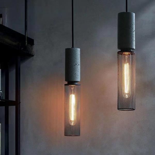 Buy Industrial Pendant Lights Interior Iron Lampshade Bar Table living room Cement Pendant Lights(WH-VP-181) at wholesale prices