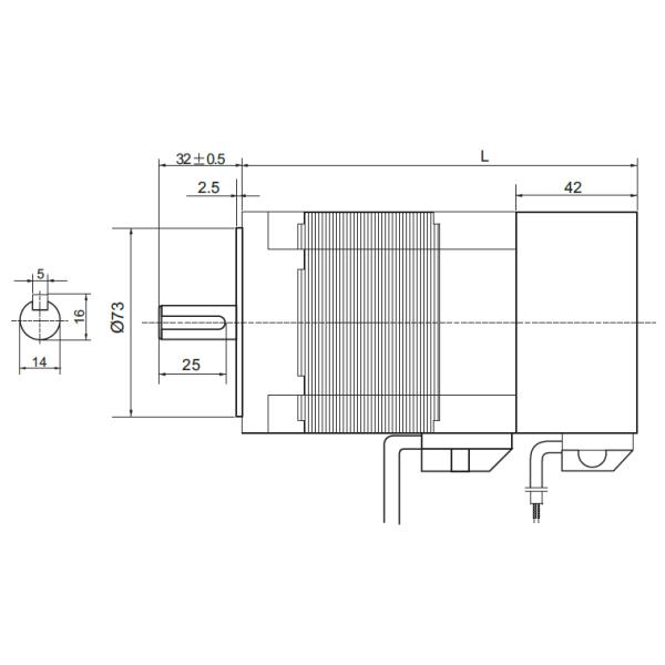 314W/565W/659W/785W 86mm Brushless DC Motor 48V 3000RPM with permanent magnet brake 3phase BLDC motor