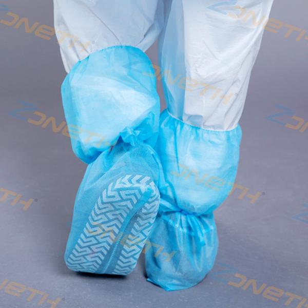 Buy Non Skid Fluid Proof 35g Disposable Plastic Shoe Covers at wholesale prices