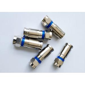 Compression F Male Coaxial Cable Connector Red Ring RG6 RG59 Terminator CCTV