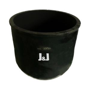 Circular Type Silicon Carbide Graphite Crucible For Metal Melting Corrosion