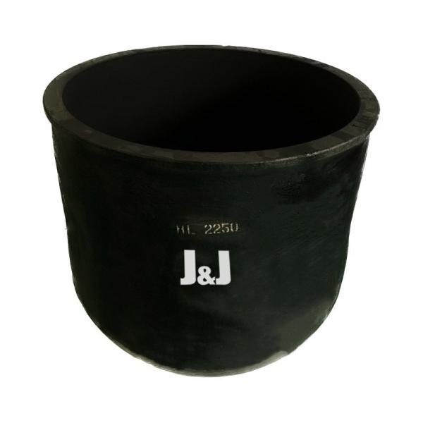 Circular Type Silicon Carbide Graphite Crucible For Metal Melting Corrosion